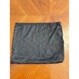 Gucci GG Monogram Drawstring Dust Bag Brown Viscose Blend Made in Italy 002588